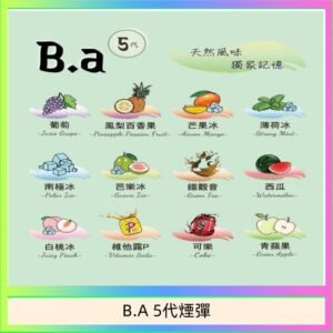 B.A 5代主機煙彈電子煙一盒三顆