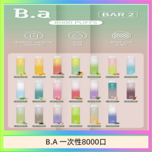 B.A電子煙一次性抛棄式8000口