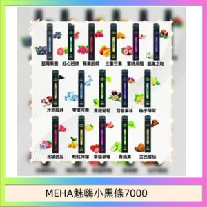 MEHA XBAR 魅嗨 小黑條7000口 拋棄式電子煙·續航持久